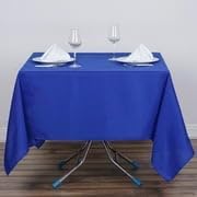 Efavormart 70" Square Linens Royal Blue Wholesale Linens Polyester Square Linen Tablecloth for