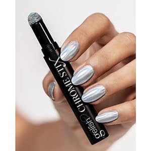 Gelish Chrome Stix, Chrome Nail Powder, Nail Art for Stunning Metallic Finish, Long-Lasting, Easy