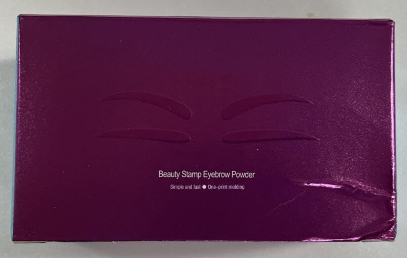 Boobeen Eyebrow Seal Stamp Powder - Waterproof 3 Seconds Eye Make Up Nature Coloring Kit - Creates