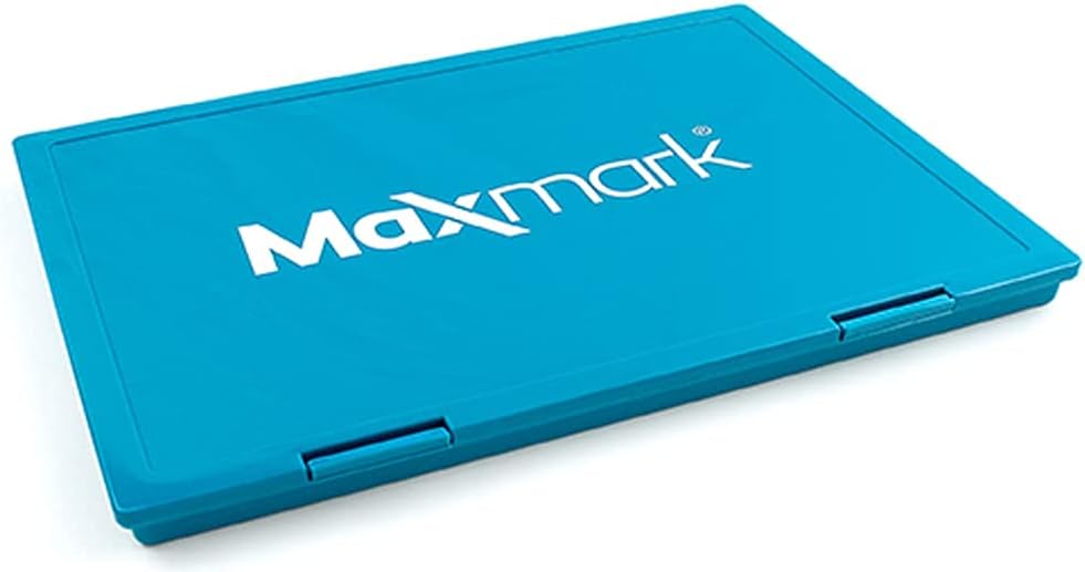 MaxMark Extra Large Red Ink Stamp Pad - 8.25" x 11.5" - Industrial Felt Pad - Red Color