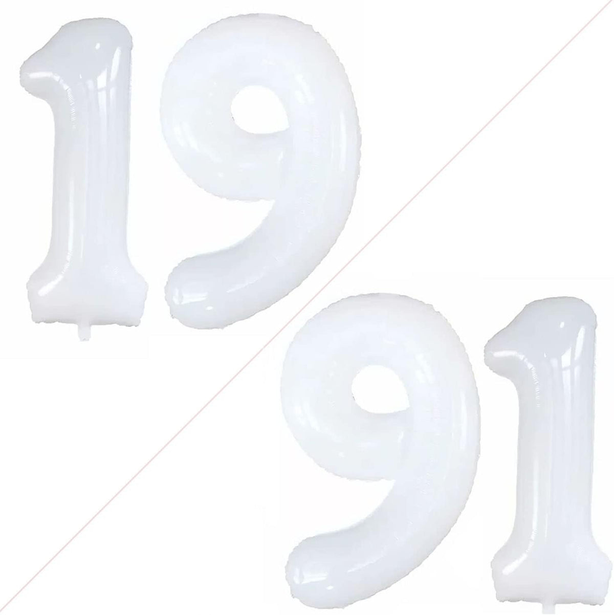 GOER Number 19 Balloons for 19th Birthday Sweet 19 Party Decorations,42 Inch Jumbo Foil Helium 91