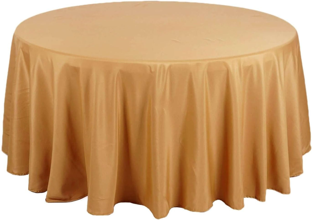 Efavormart Round Tablecloth, 132 Inch Stain & Wrinkle Resistant Washable Table Cloth, Decorative