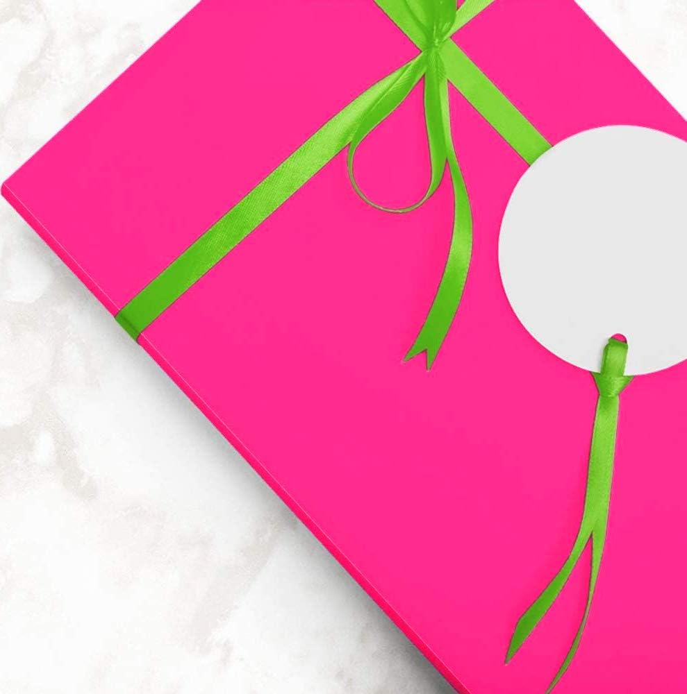 JAM Paper Gift Wrap - Glossy Wrapping Paper - 50 Sq Ft Total (30 in x 10 Ft Each) - Fuchsia - 2