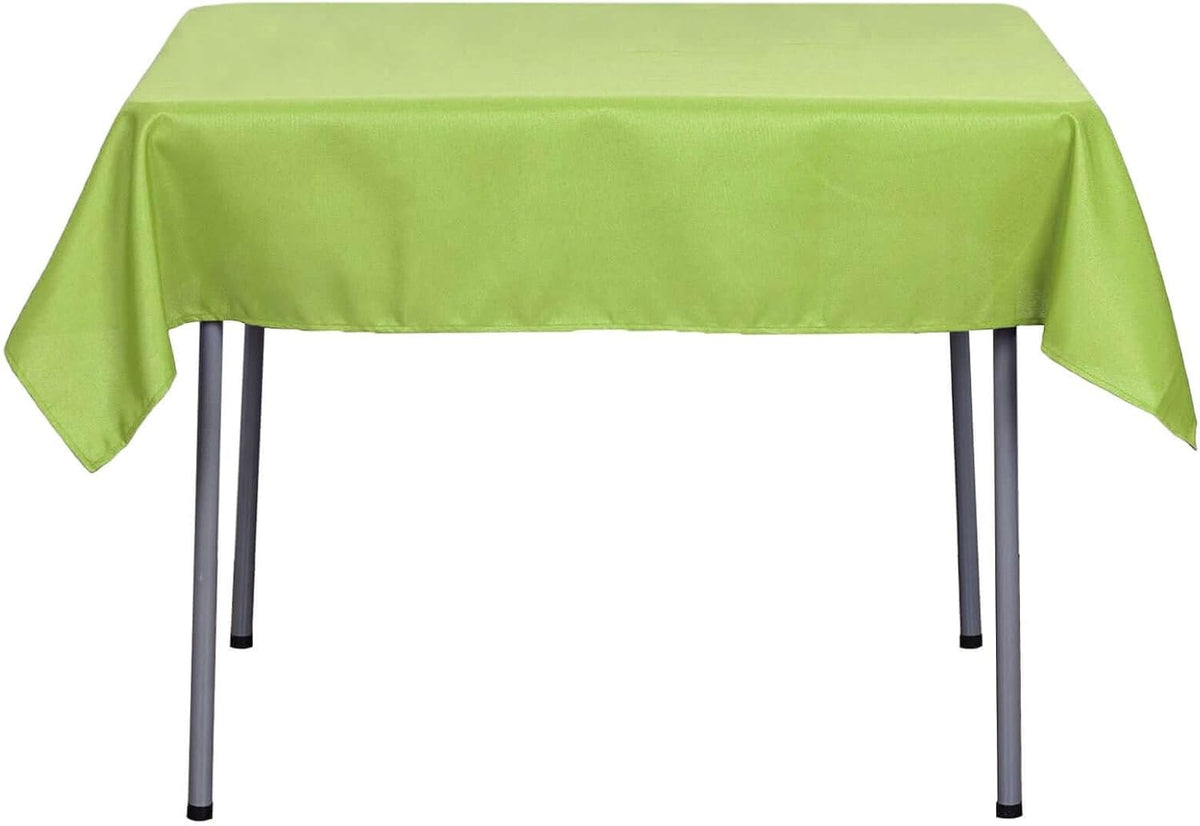 Efavormart 54x54 Lime Green Wholesale Linens Seamless Polyester Square Linen Tablecloth for Wedding