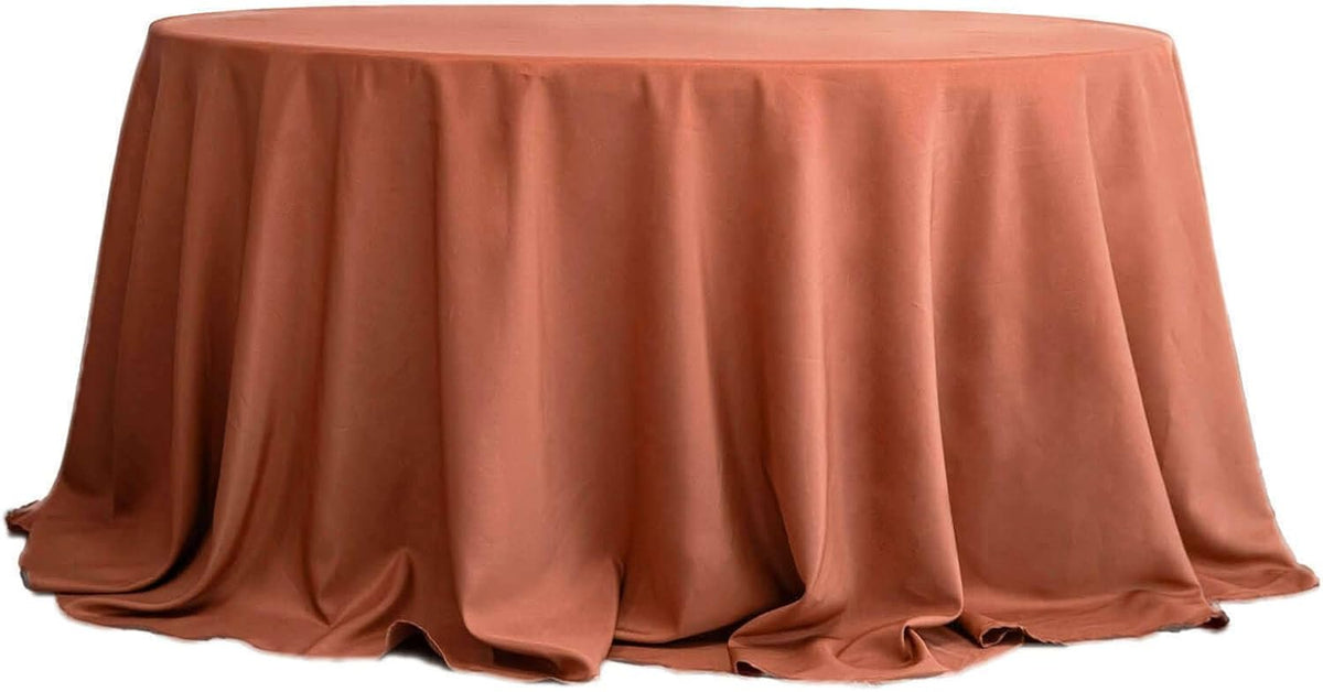 Efavormart Round Tablecloth, 132 Inch Stain & Wrinkle Resistant Washable Table Cloth, Decorative