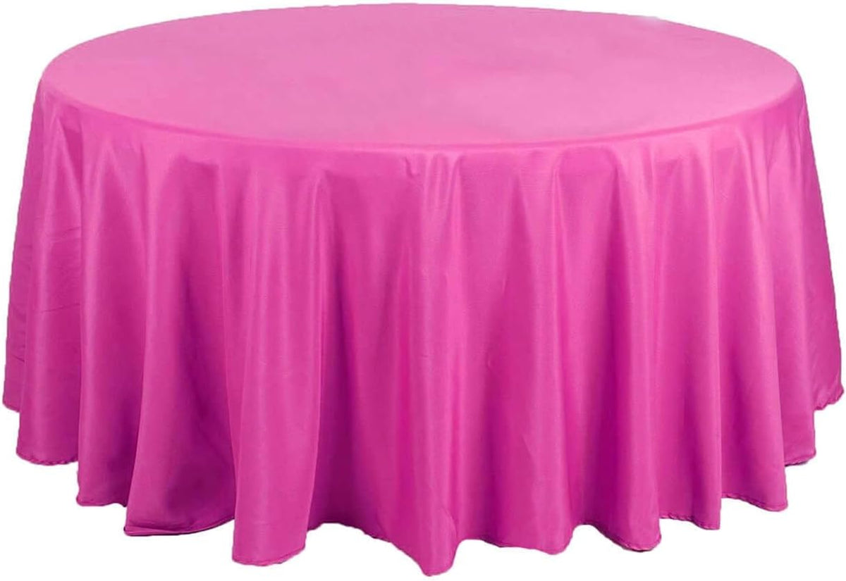Efavormart Round Tablecloth, 120 Inch Stain & Wrinkle Resistant Washable Table Cloth, Decorative