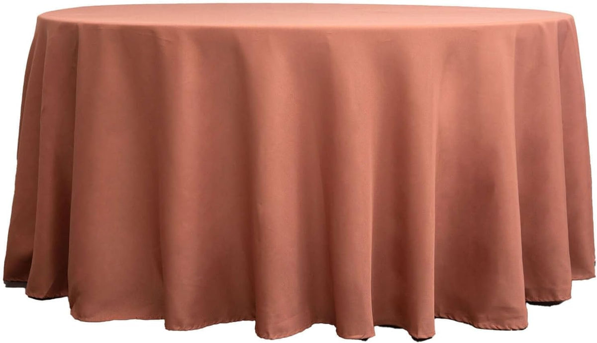 Efavormart Round Tablecloth, 120 Inch Stain & Wrinkle Resistant Washable Table Cloth, Decorative