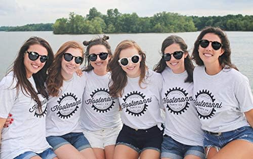 LADY&HOME Bachelorette Party Cat Eye Sunglasses - Bridesmaid & Bridal Shower Supplies, 10pcs Round