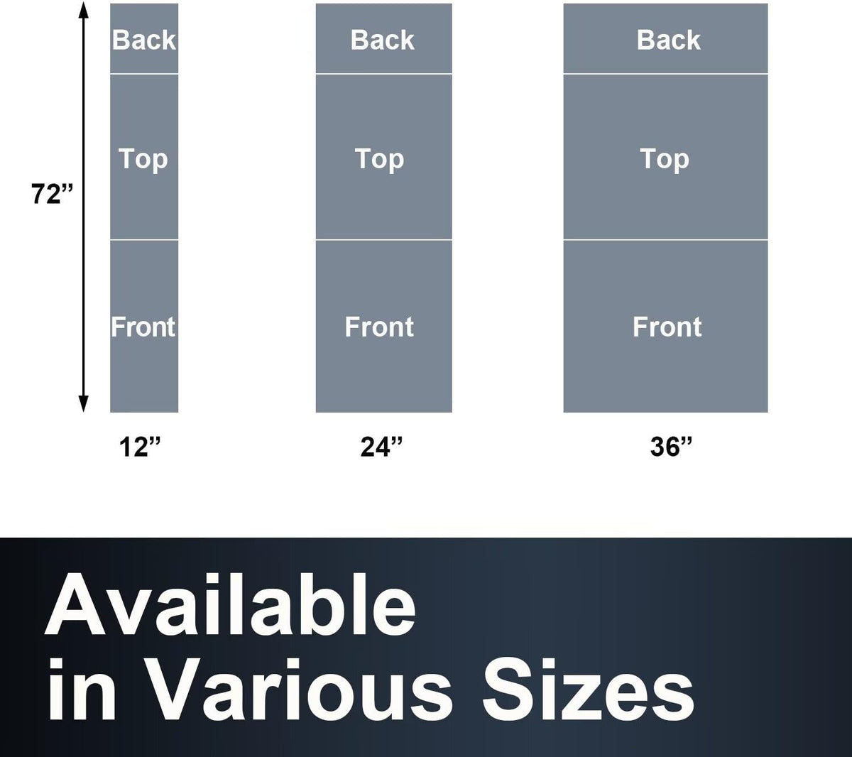 Made in USA - Custom Table Runner with Business Logo 12"x72" to 36"x72", Personalized Table Banner
