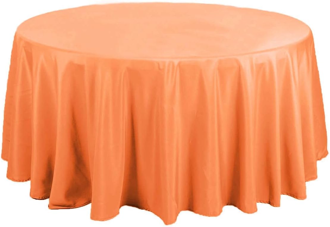 Efavormart Round Tablecloth, 120 Inch Stain & Wrinkle Resistant Washable Table Cloth, Decorative