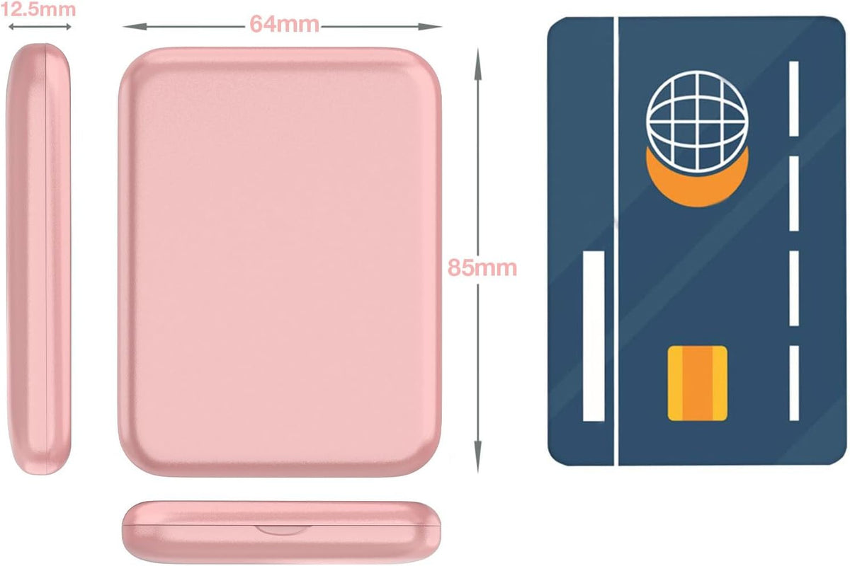WOBSION Small Mirror with Lights,LED Compact Makeup Mirror,1x/3x Mini Travel Mirror with