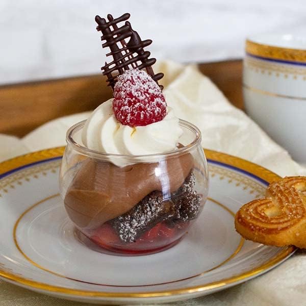 48 Pack 3 oz. Sphere Mini Dessert Cups Parfait Professional-Grade Recyclable Clear Disposable