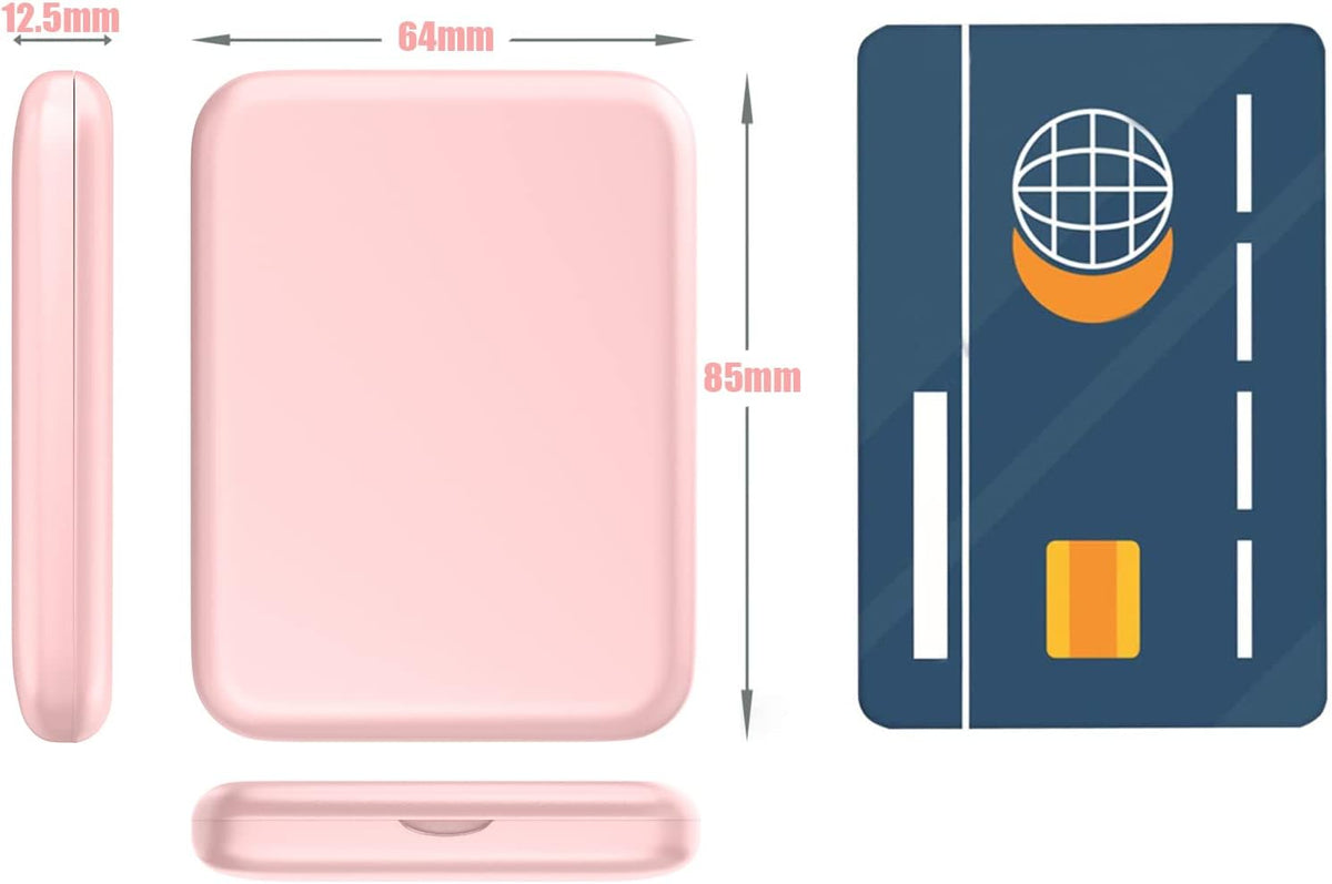 WOBSION Small Mirror with Lights,LED Compact Makeup Mirror,1x/3x Mini Travel Mirror with