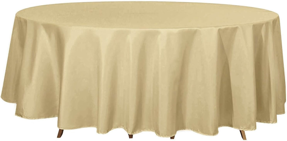 Efavormart Round Tablecloth, 108 Inch Stain & Wrinkle Resistant Washable Table Cloth, Decorative