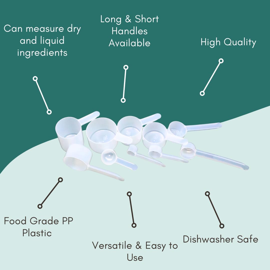 1/4 Teaspoon (1.25 mL) Long Handle Scoop for Measuring Coffee, Pet Food, Grains, Protein, Spices