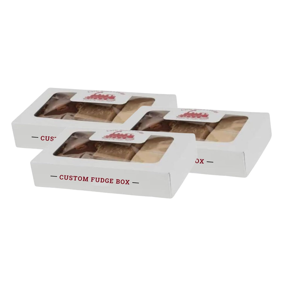 Uncle Butch’s Fudge Gift Box – 4-Piece Custom Flavors Sampler Made with Real Butter – Handcrafted