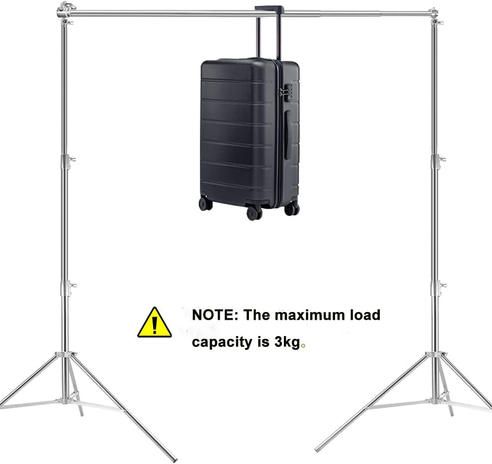 Photo Video Studio Backdrop Stand, 9.19ft Stainless Steel Backdrop Support System Background Stand