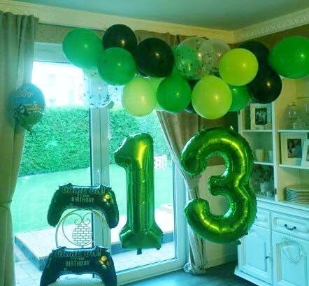 Green 40 Inch 30 Number Balloons, 30 Decorations for Birthday, Foil Giant Birthday Graduations