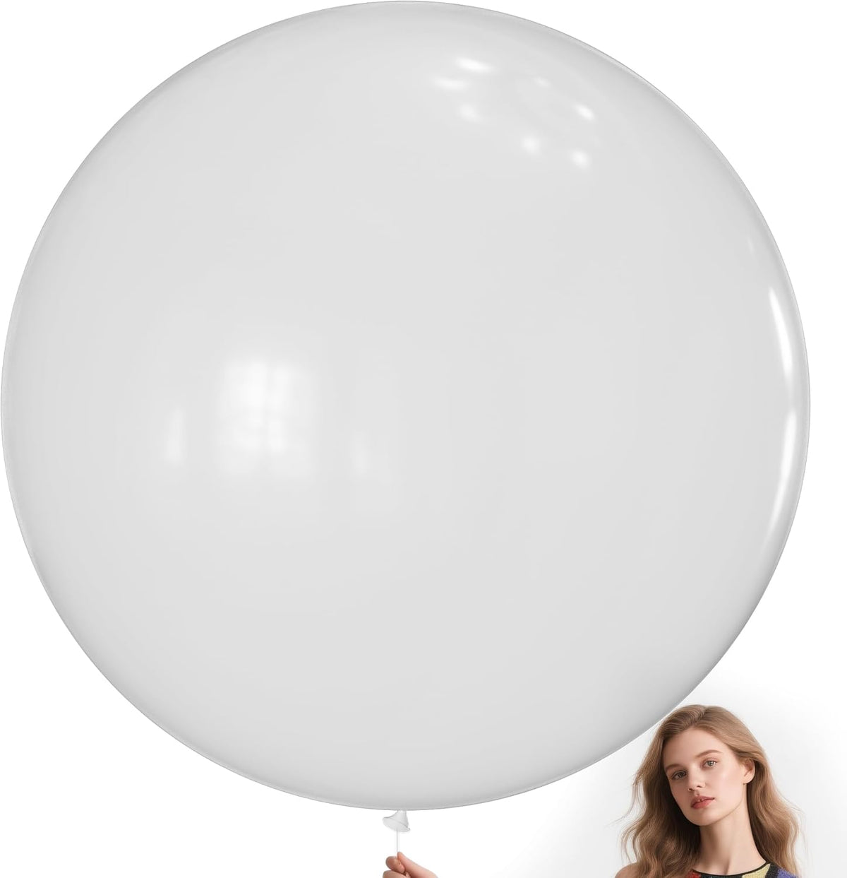 KAWKALSH Clear Balloons 9pcs 36 Inch Extra Large Big Jumbo Giant Transparent Bubble Latex Helium