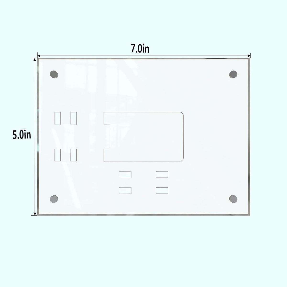 HELPLEX Picture Frames, 1 Pack 5x7 inch Acrylic Picture Frame Clear 5 x 7 Photo Frames Magnetic