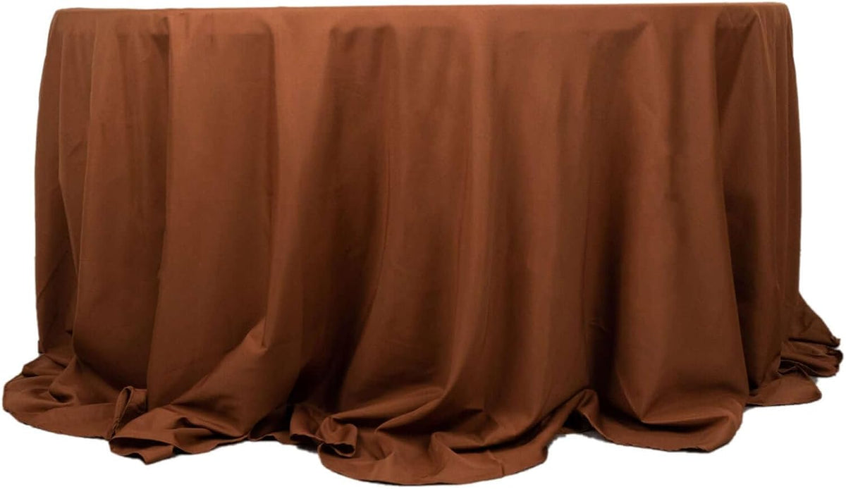 Efavormart Round Tablecloth, 132 Inch Stain & Wrinkle Resistant Washable Table Cloth, Decorative