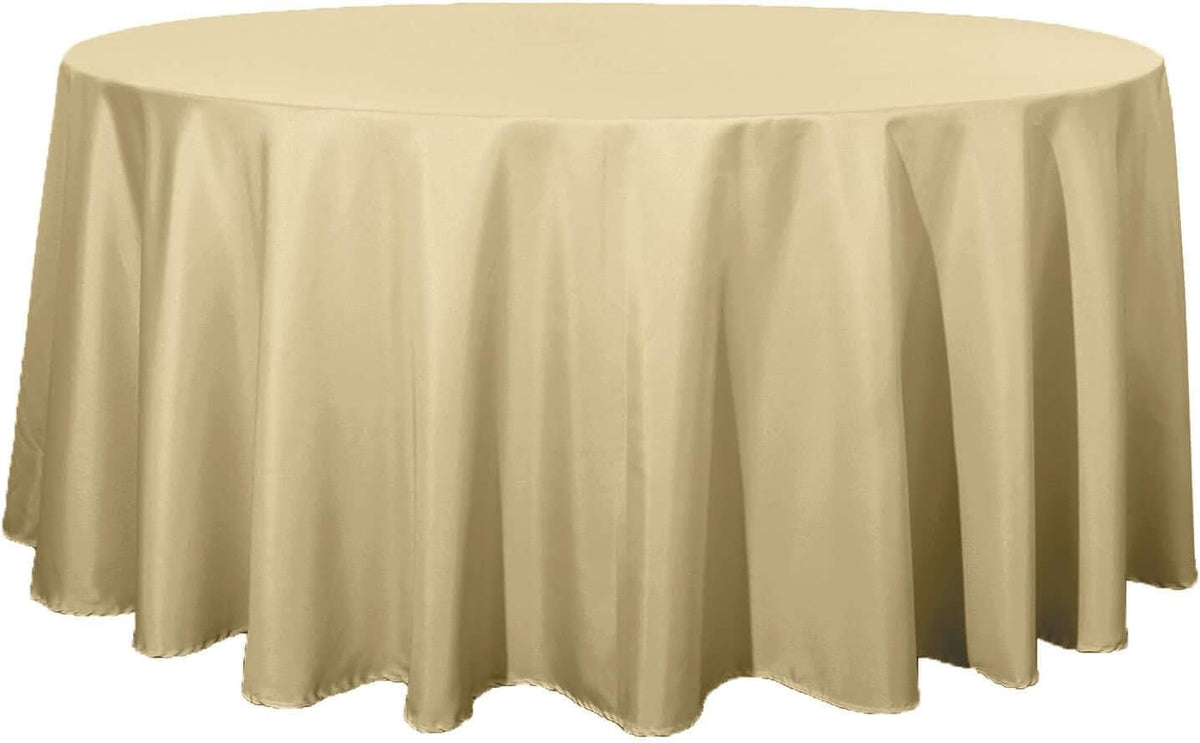 Efavormart Round Tablecloth, 120 Inch Stain & Wrinkle Resistant Washable Table Cloth, Decorative