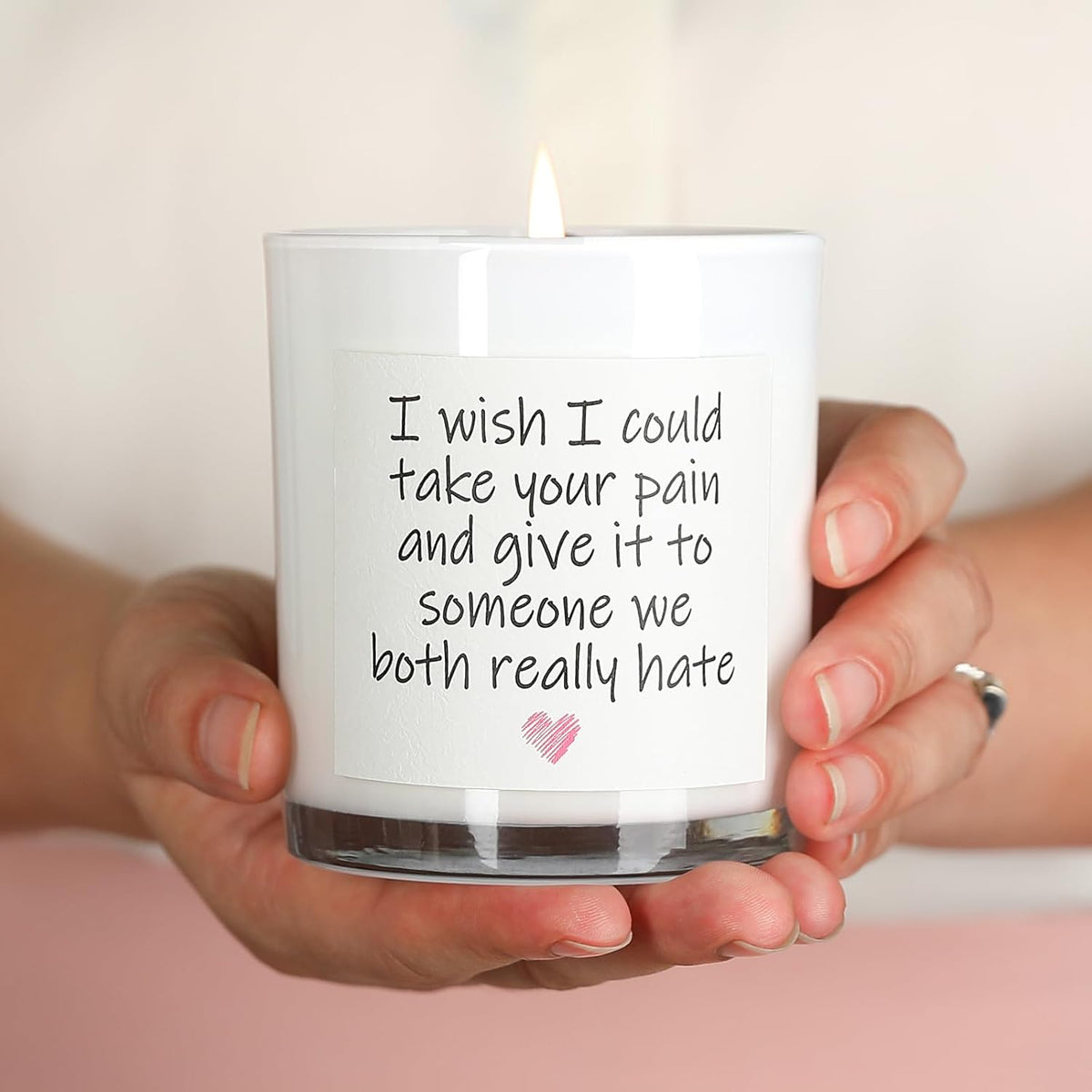 Get Well Candle with Healing Crystals - Get Well Gifts for Women After Surgery, Humor Surgery