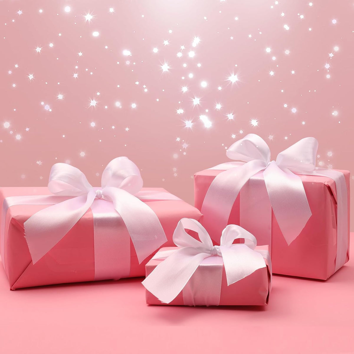 Vanhench 17.5"×963" (80 1/4FT) Pink Wrapping Paper Roll, Bulletin Board Paper, Color Kraft Paper