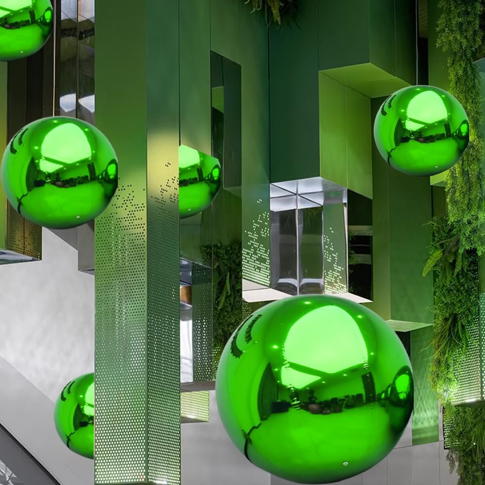 Inflatable Mirror Ball Set - Airtight PVC Spheres for Parties, Weddings, and Events. Perfect for