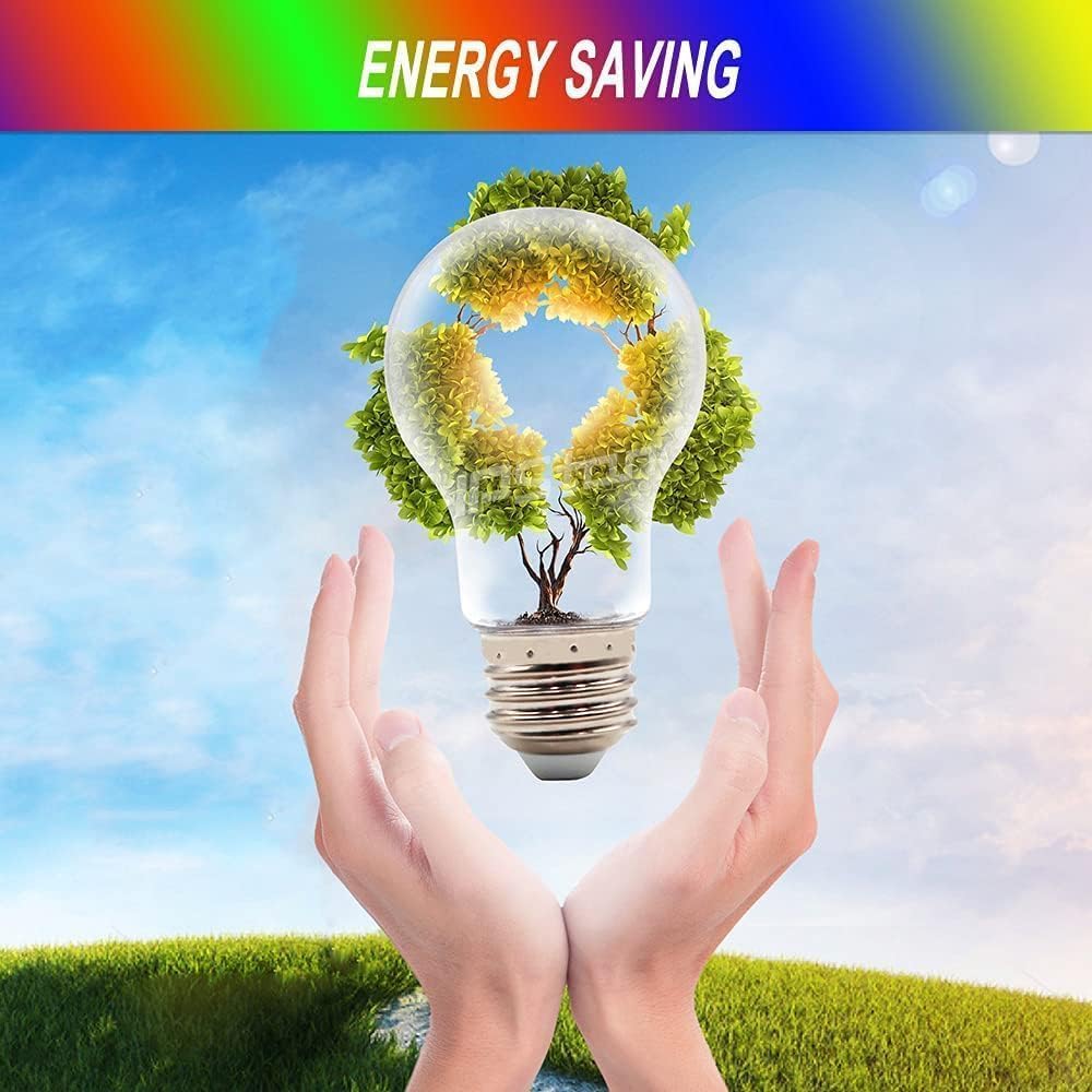 105FT Solar Outdoor String Lights, 32 Shatterproof E26 Edison LED Bulbs, Dimmable RGB Color