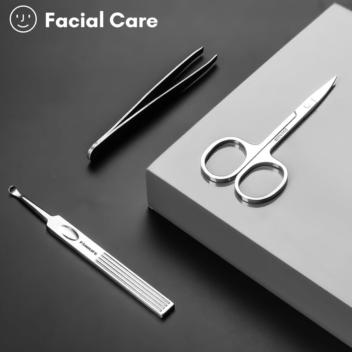 FAMILIFE Manicure Set, Professional Manicure Kit Nail Clippers Set 11 in 1 Stainless Steel Pedicure