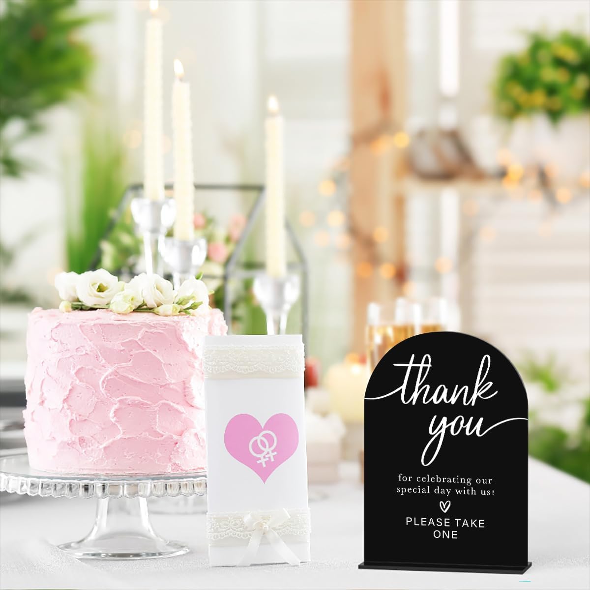 Acrylic Wedding Sign Thank You Sign for Wedding Wedding Signs for Ceremony Modern Calligraphy Arch
