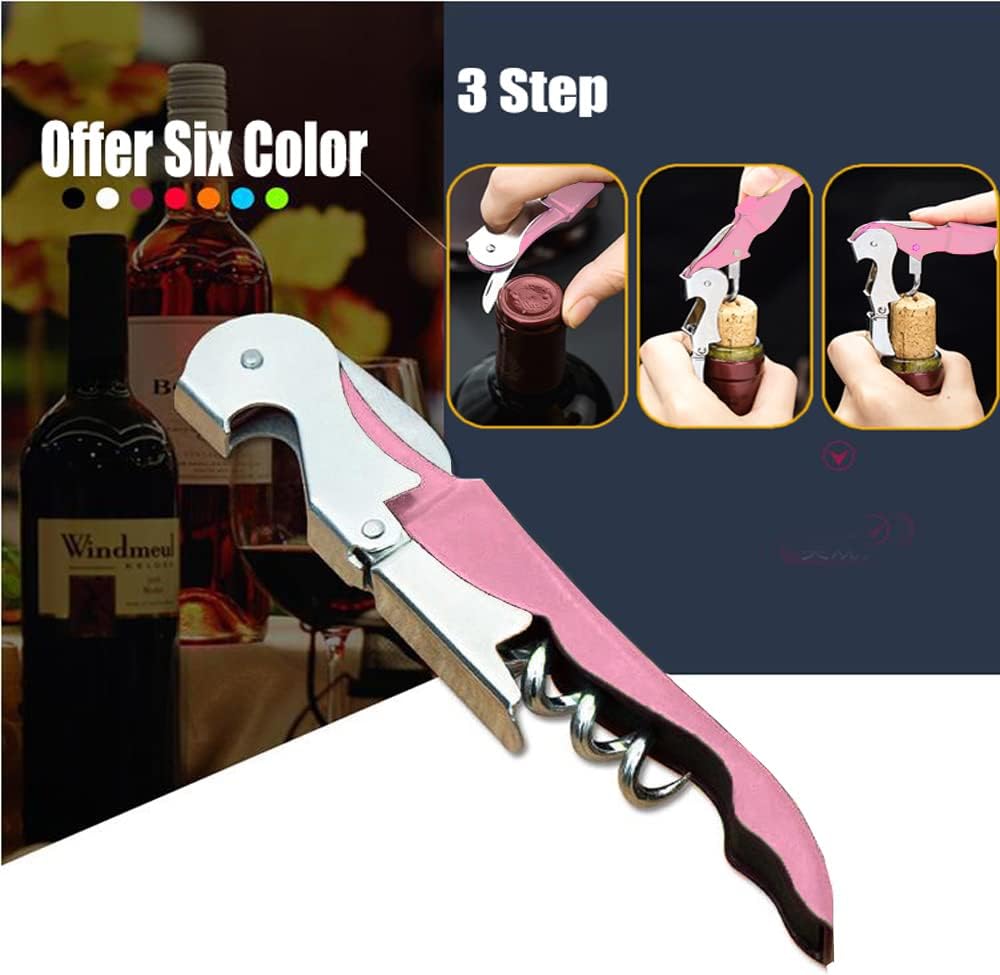 Professional Waiter Corkscrew Wine Openers Set, Heavy Duty Stainless Steel Hinges Wine Key for