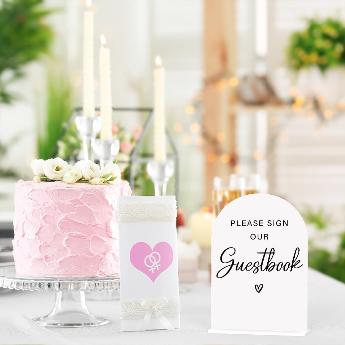 Acrylic Wedding Sign Please Sign Our Guestbook Wedding Signs for Ceremony Modern Calligraphy Arch