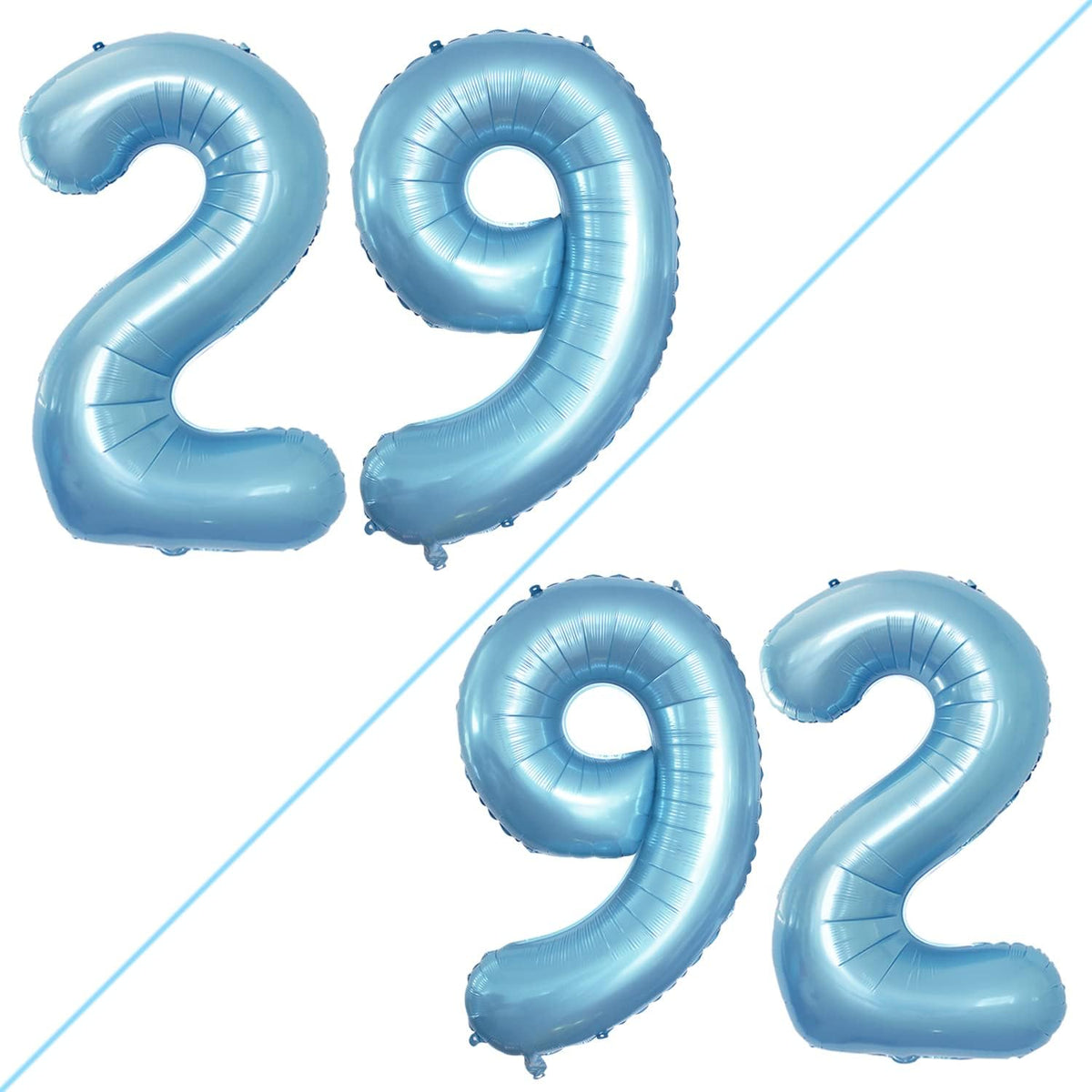 GOER Number 29 Balloons for 29th Birthday Party Decorations,42 Inch Jumbo Foil Helium 92 Balloons