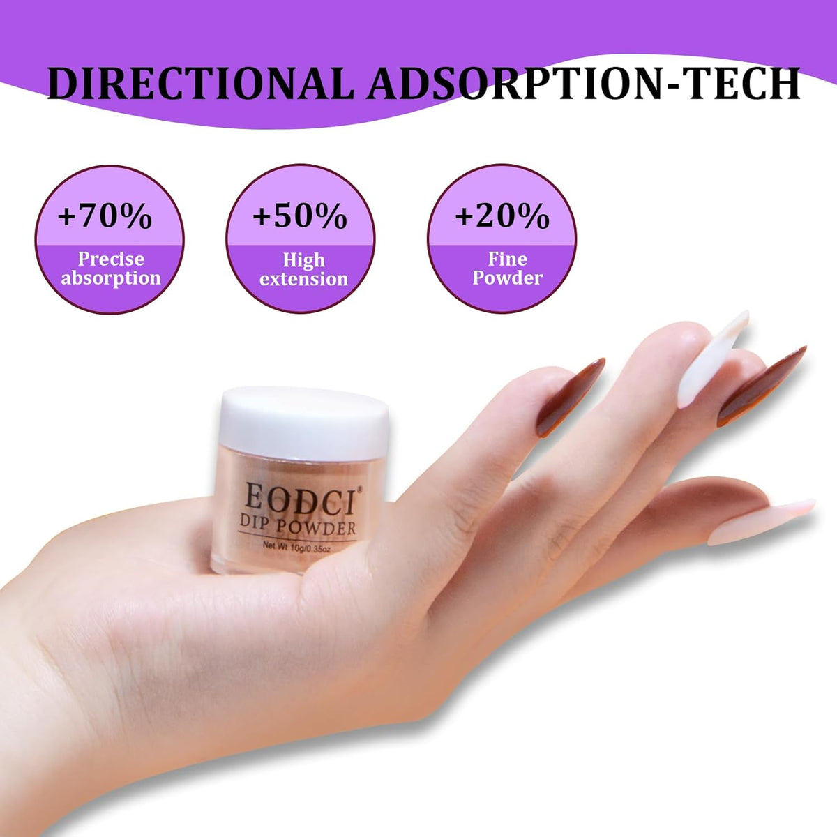 Dip Powder Nail Set, 6 Colors Nude Series 12 Pcs Dipping Powder Kit With Base & Top