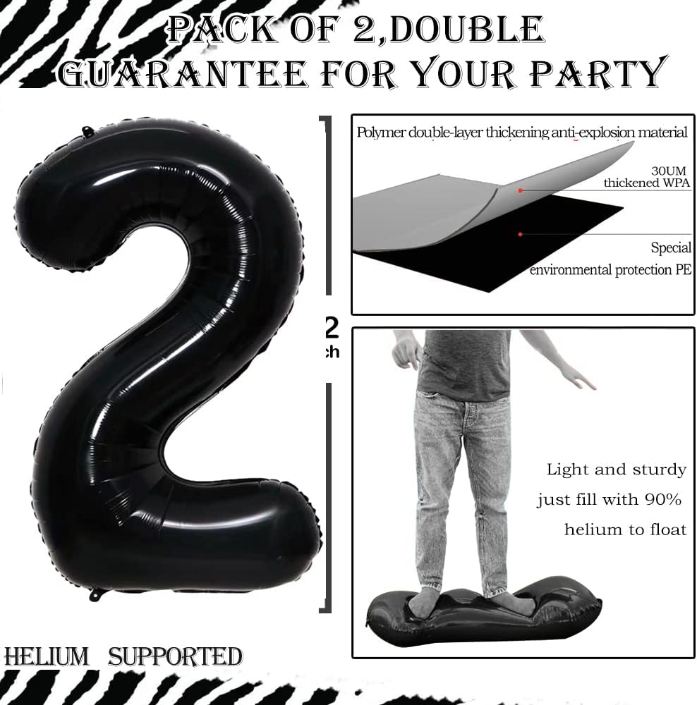 GOER Number 29 Balloons for 29th Birthday Party Decorations,42 Inch Jumbo Foil Helium 92 Balloons