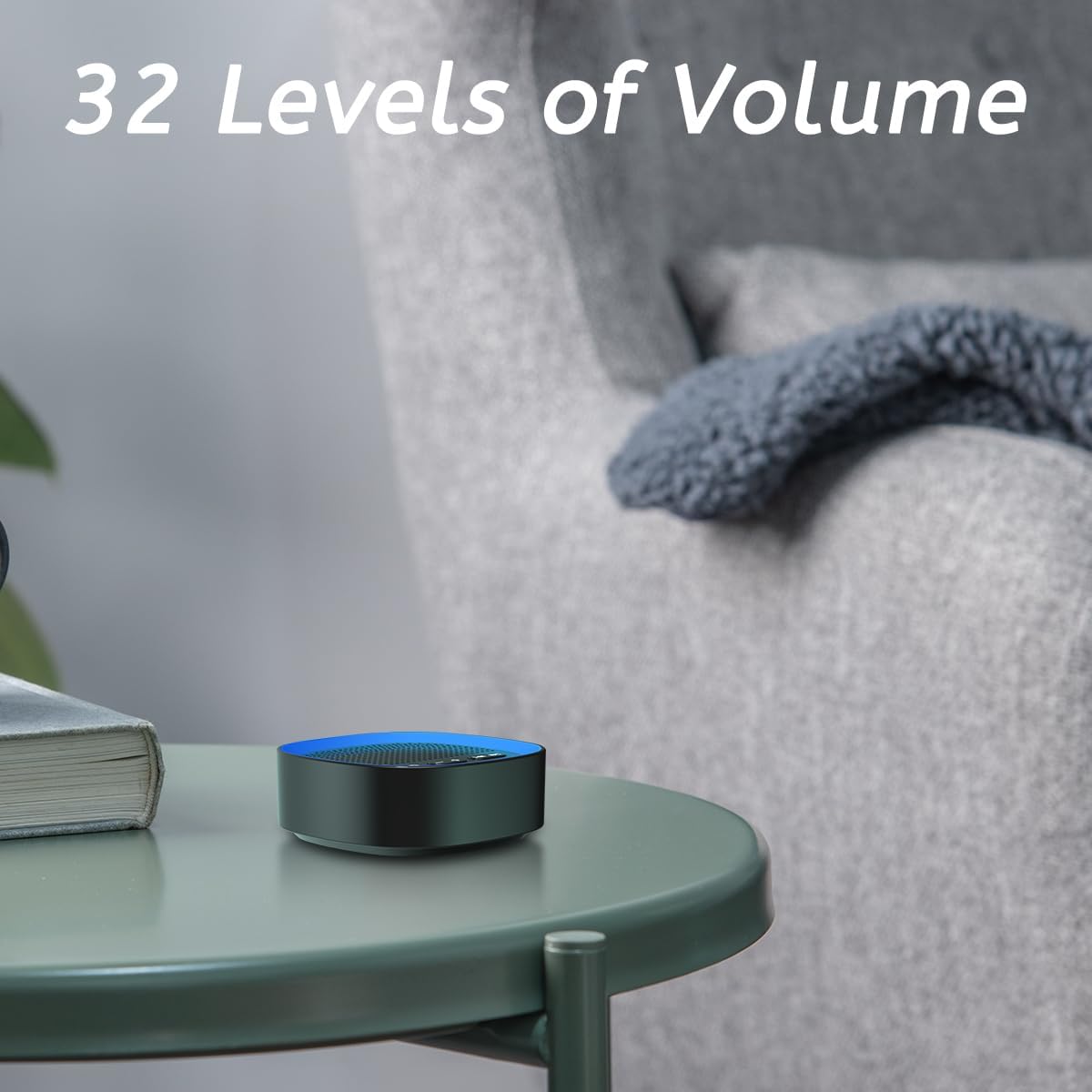 Sleep White Noise Sound Machines with 30 Soothing Sounds 3.5 mm Headphone Jack 5 Timer Settings 32