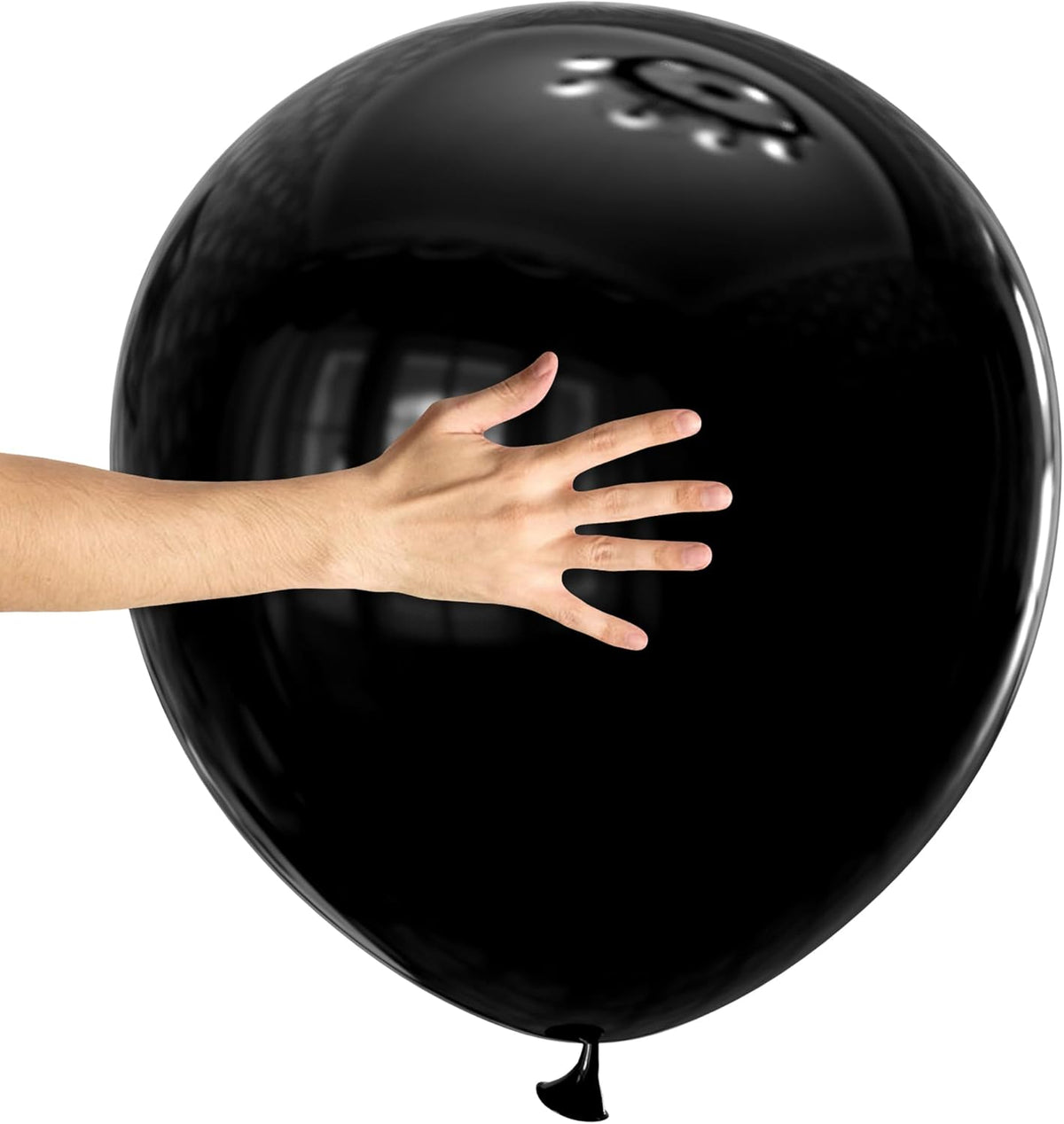 KAWKALSH Black Big Balloons 32pcs, 18 Inch Large Latex Giant Heavy Duty Balloons for Birthday