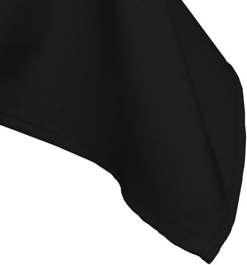 Gee Di Moda Rectangle Tablecloth - 60 x 126 Inch Black Table Cloth for 8 Foot Rectangle Table