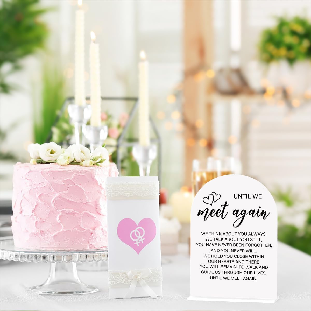 Acrylic Wedding Sign Wedding Signs for Ceremony Until We Meet Again Sign for Wedding Modern