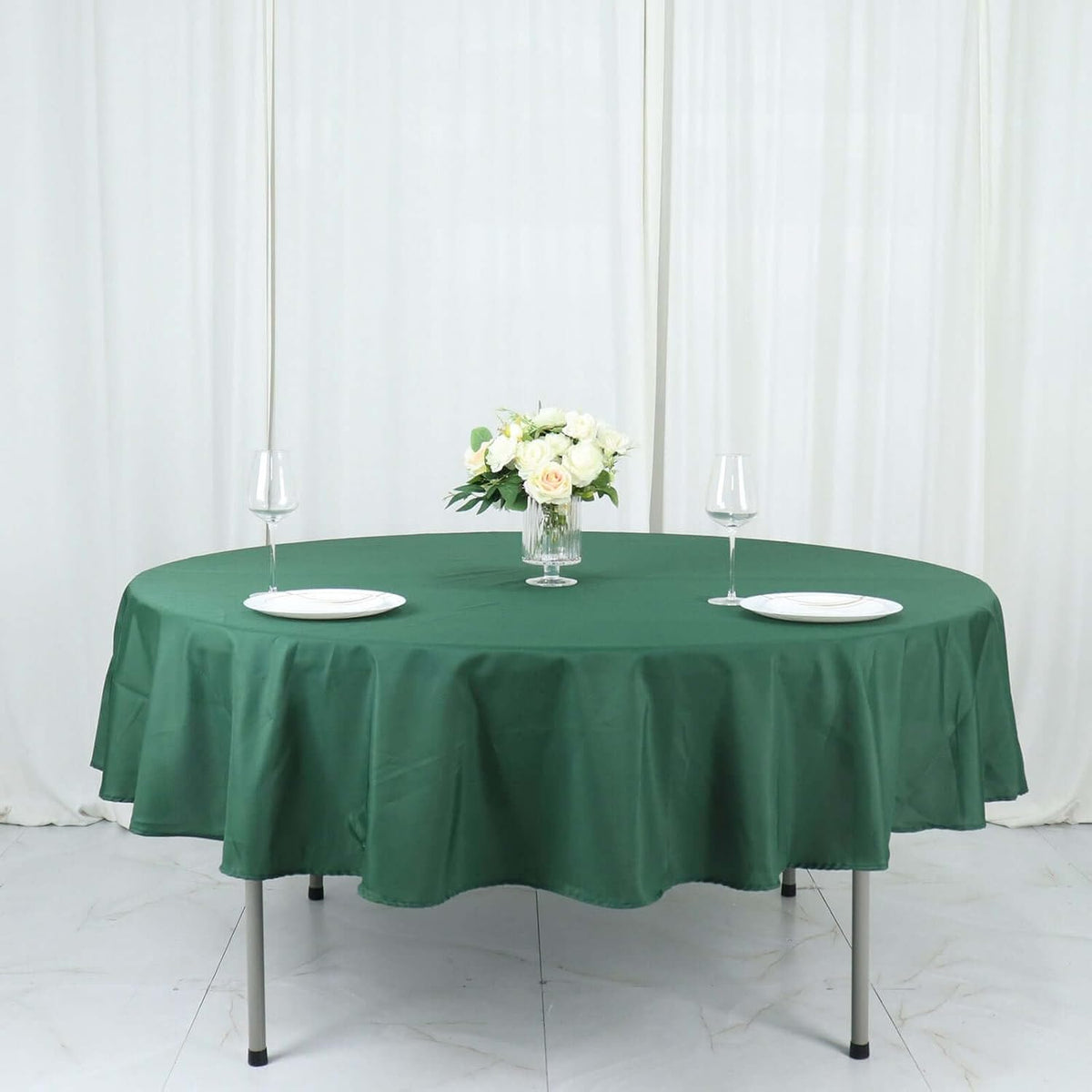Efavormart Round Tablecloth, 90 Inch Stain & Wrinkle Resistant Washable Table Cloth, Decorative