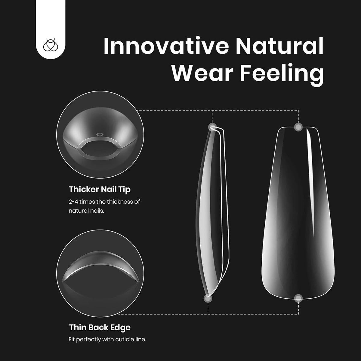 Beetles Gel Nail Kit Easy Nail Extension Set with 500Pcs Nail Tips Coffin Shape 5 In 1 Nail Glue