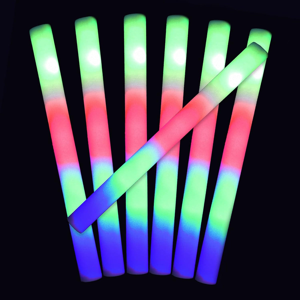200 LED Party Foam Light Sticks Batons Wand for Wedding,Parties,Birthdays,Guests,Party,DJ,Concerts,F