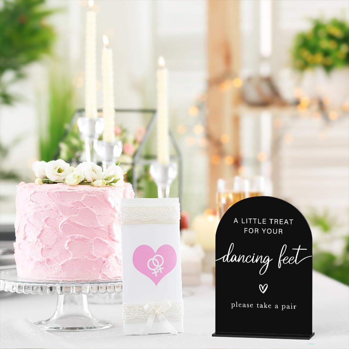 Acrylic Wedding Sign Wedding Signs for Ceremony A Little Treat for Your Dancing Feet Sign for