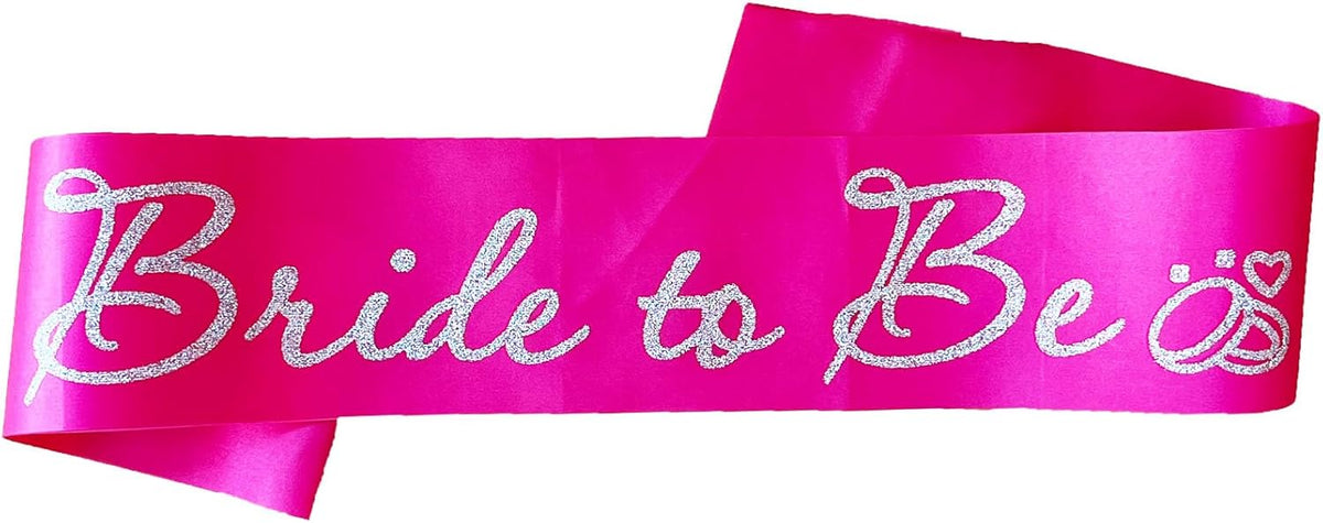 Hot Pink Bride to Be Sash for Bridal Shower Bachelorette Party Wedding Hen Party Decorations