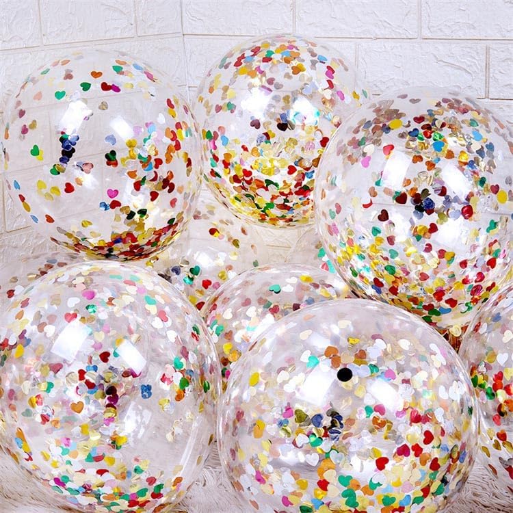 100g (3.53OZ) Rainbow Foil Confetti - Assorted Round, Heart & Star Shaped Table Confetti for