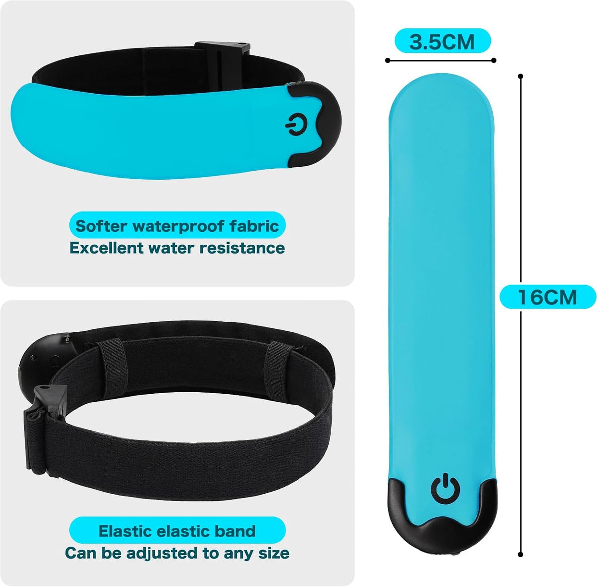 LED Armband Running USB Rechargeable(2 Pack), High Visibility Wristband for Runners, Joggers, Pet