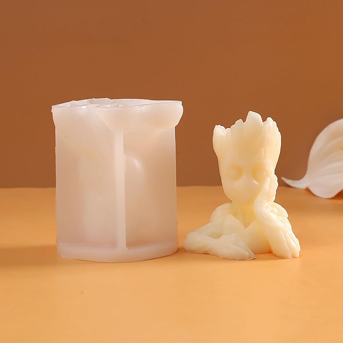 Silicone Groot Tree Man Mold - Animal Silicone Resin Casting Molds for Candle & Resin & Soap Craft