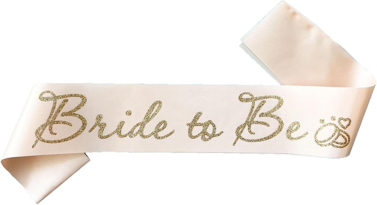 Rose Gold Bride to Be Sash for Bridal Shower Bachelorette Party Wedding Hen Party Decorations